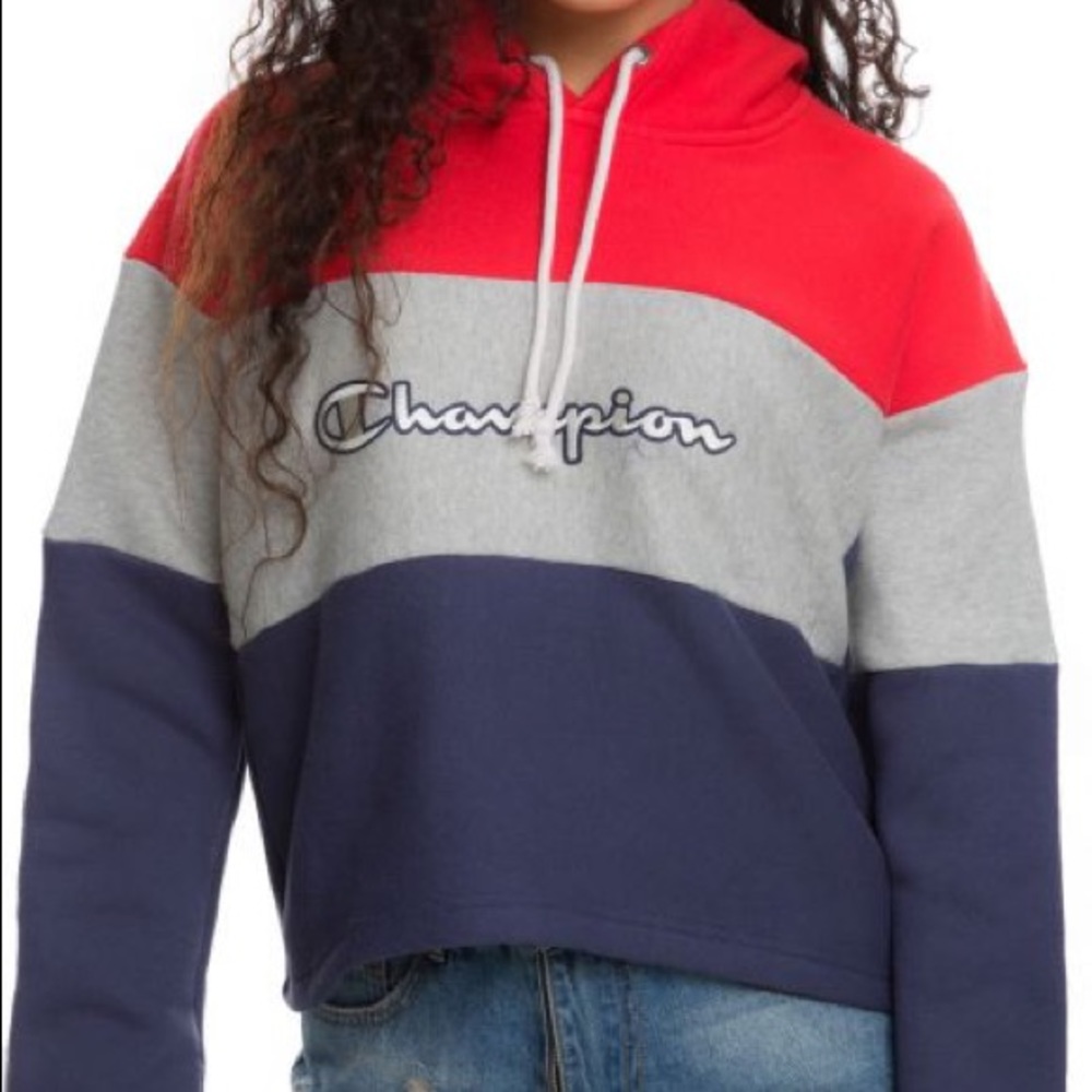 Champion cropped hoodie